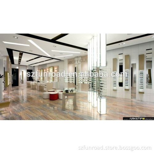 Fashion Spetical Optical Store Interior Design With Eyewear Glass Display Rack